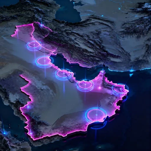 Qatar coverage map showing network zones